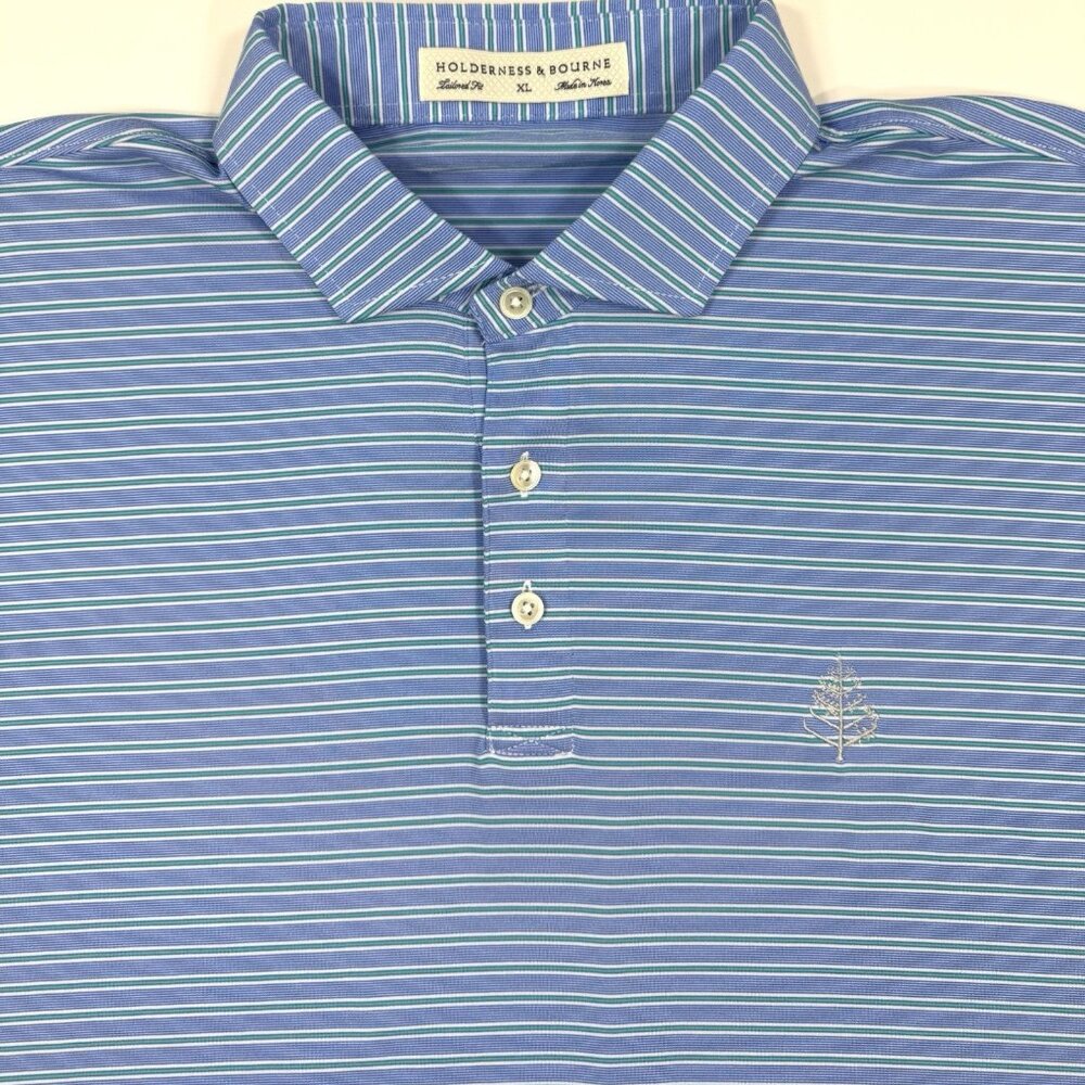 Holderness Bourne Mens Mitchell Polo Shirt Four Seasons Golf Club Sz XL Tailored
